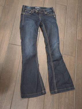 Vintage Silver Jeans Dark Blue Flared Women's Jeans